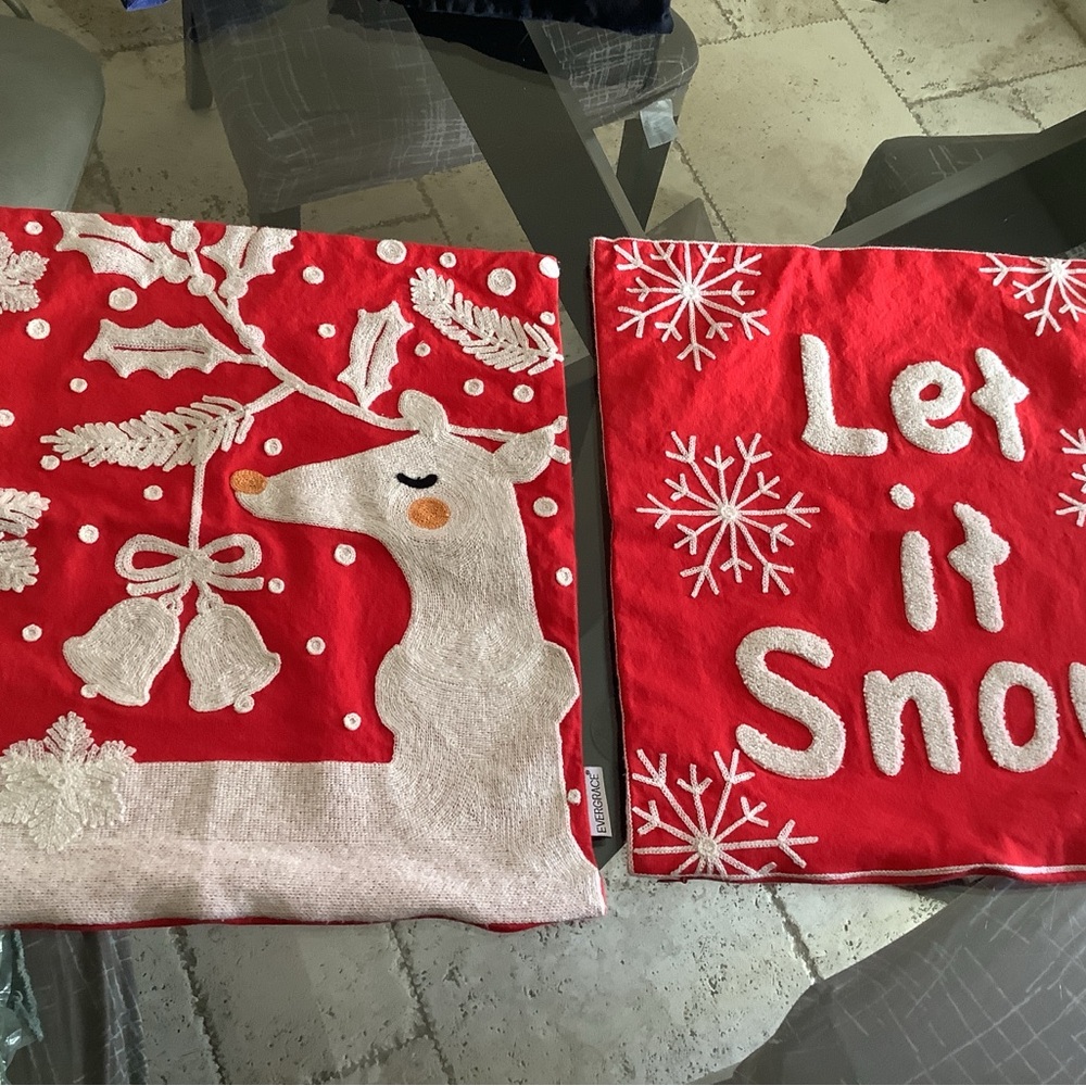 Chritsmas Pillow Cover Evergrace Set Of 2